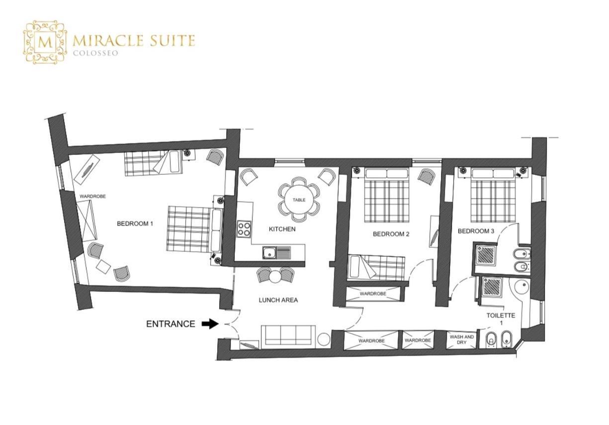 Colosseo Miracle Suite Rome Extérieur photo